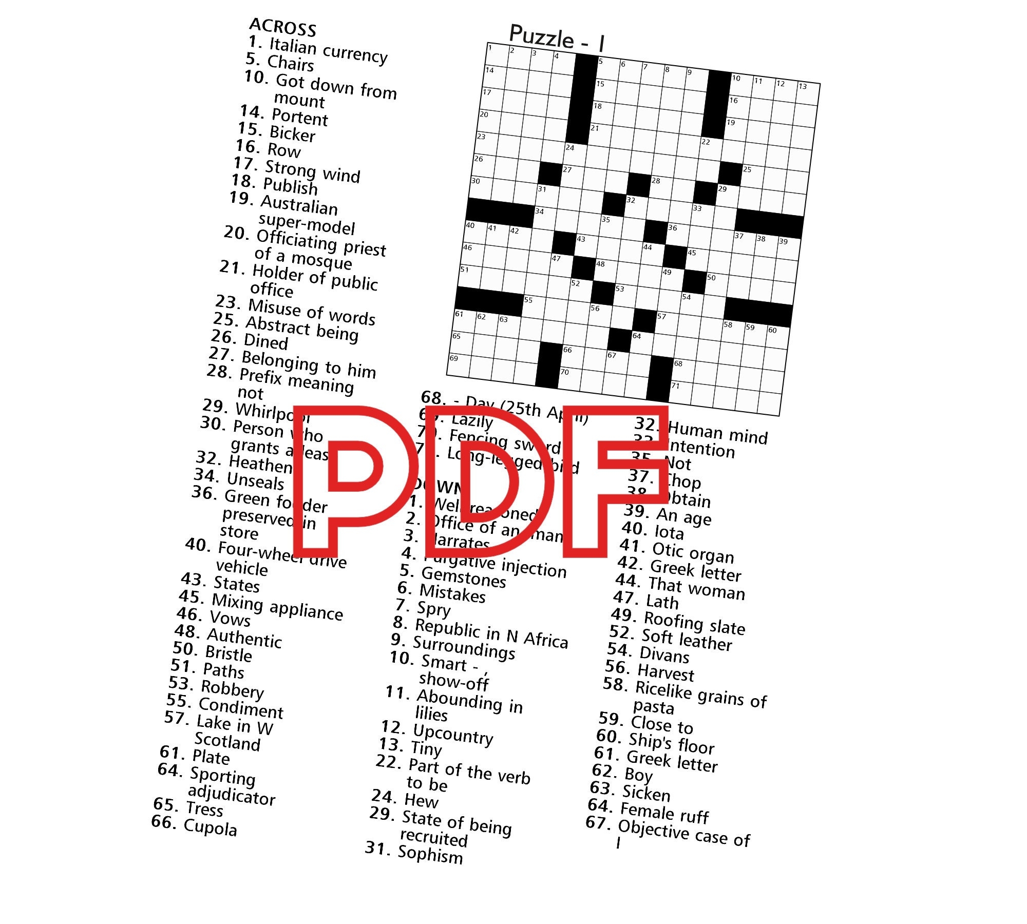 Free Printable Crossword Puzzles Books Download Free Printable 