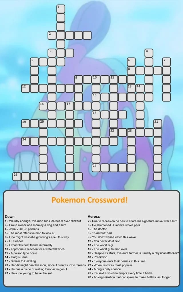 Free Printable Pokemon Crossword Puzzles Free Download And Print For You Free Printable Pokemon Crossword Puzzles Free Download And Print For You