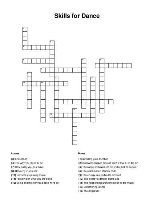 french dance crossword puzzle clue