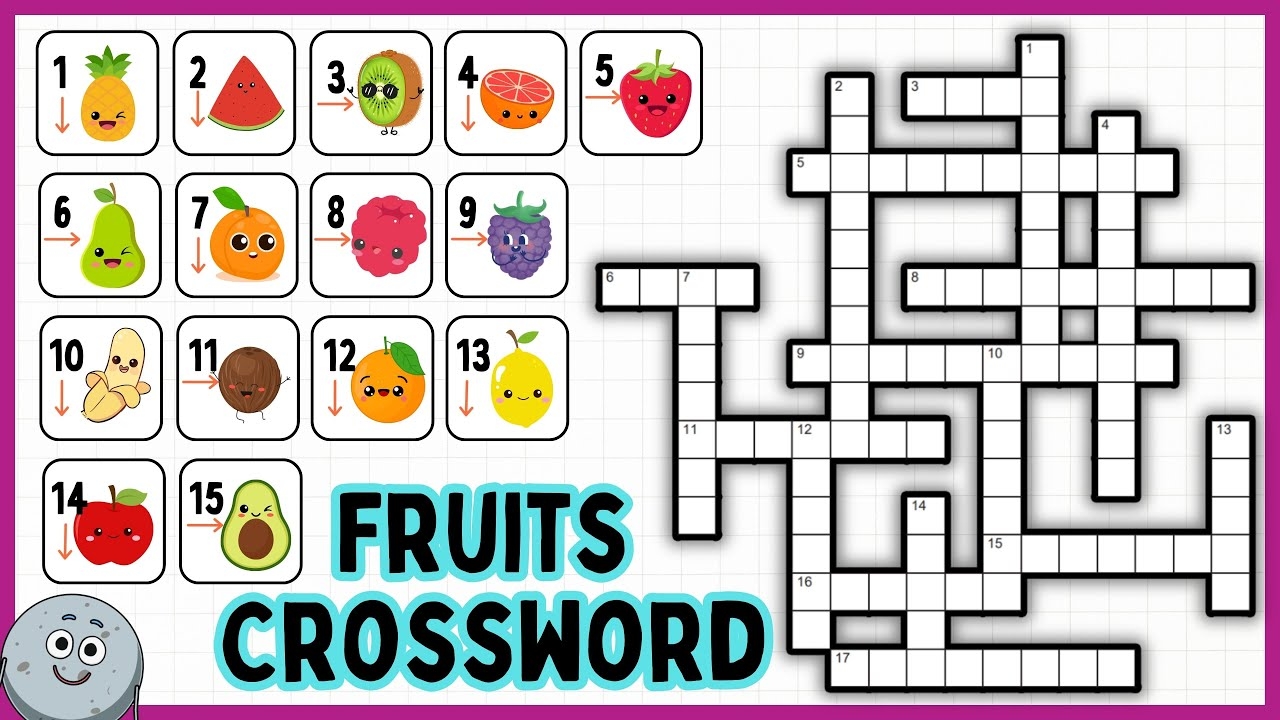 Fruits CROSSWORD Puzzles For Kids Learn Fruits Spelling Crossword Puzzles YouTube Fruits CROSSWORD Puzzles For Kids Learn Fruits Spelling Crossword Puzzles YouTube