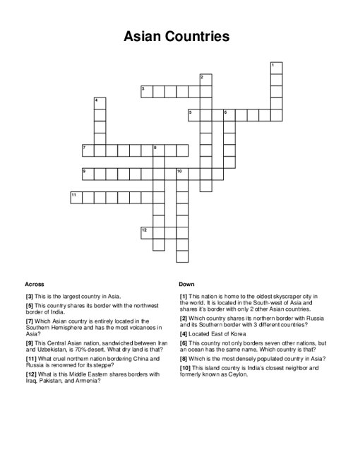Full Range Crossword Puzzle Clue At Rose Tryon Blog