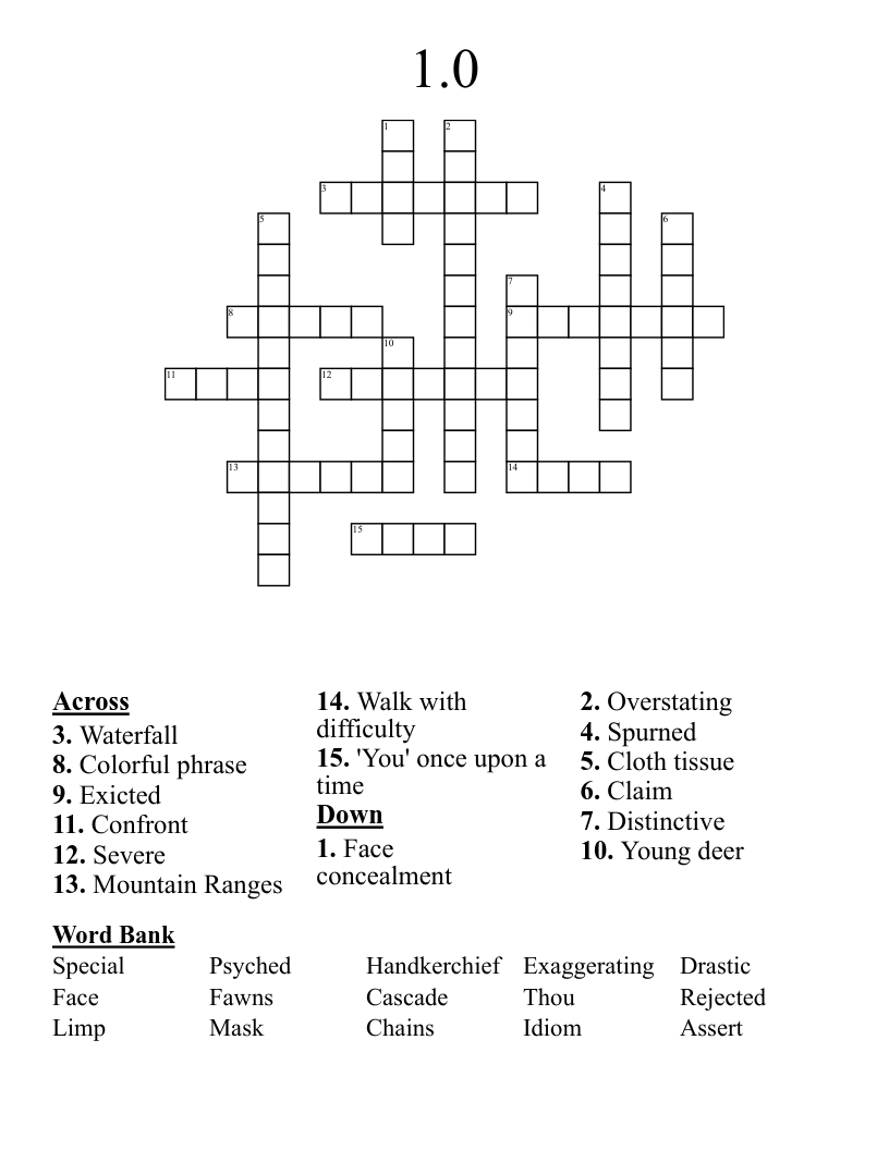 Full Range Crossword Puzzle Clue At Rose Tryon Blog