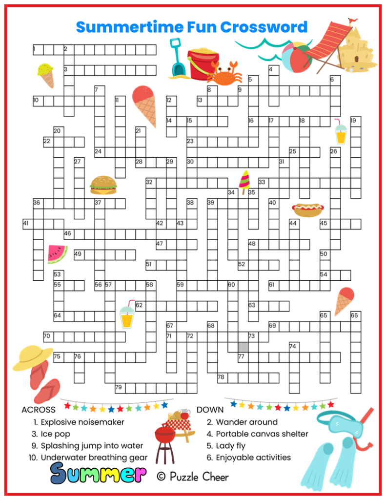 Fun Crossword Puzzles Printable Mom Printable