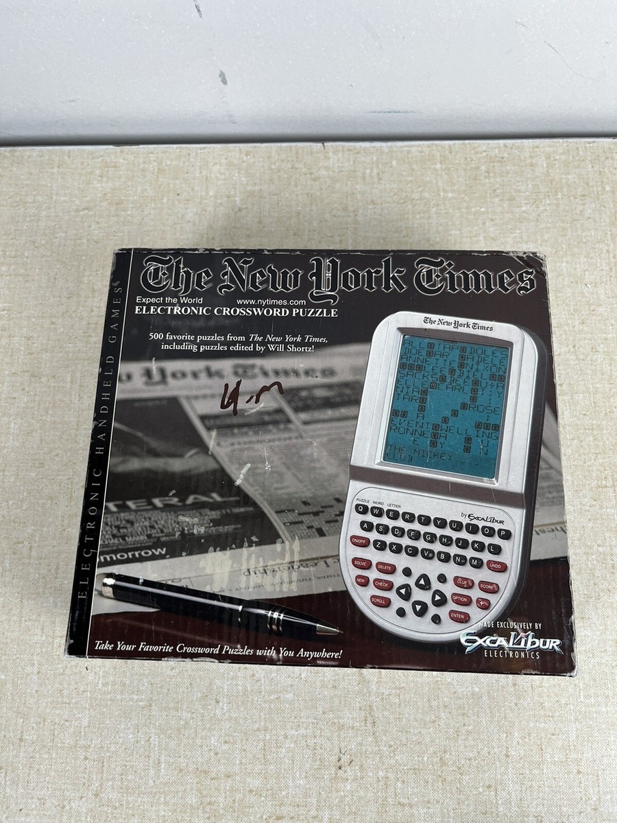 FUN Excalibur New York Times Electronic Crossword Puzzle QWERTY Key NY10 WORKS EBay