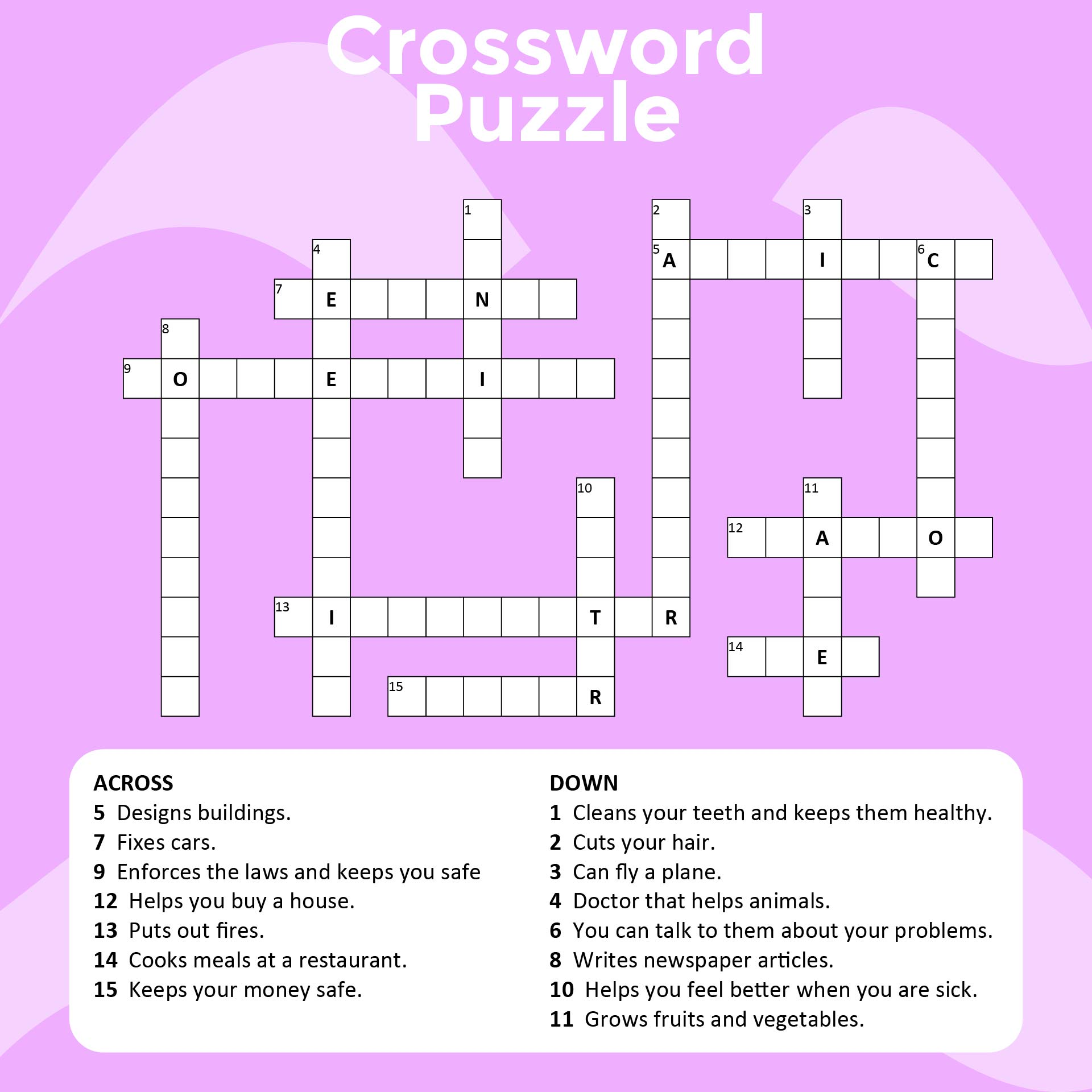 Funny Crossword Puzzles Printable
