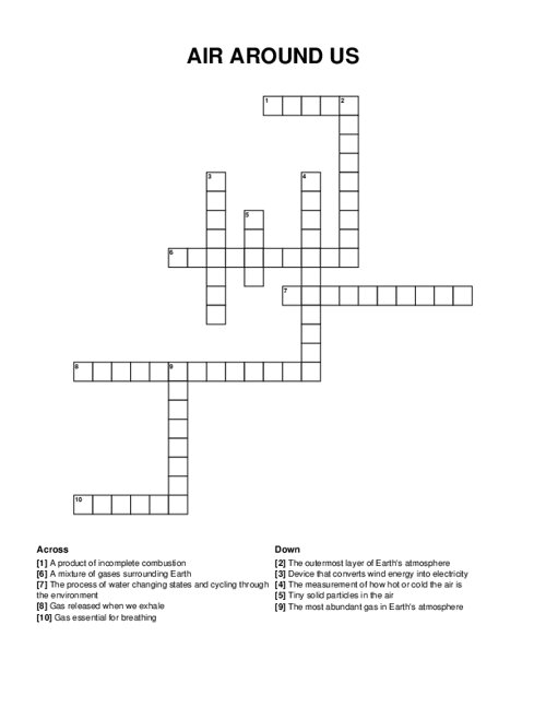 Get Some Air Crossword Puzzle Clue At Betty Ammerman Blog