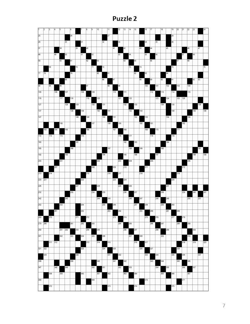 Giant Crossword Puzzle Printable Easy Crossword Puzzles