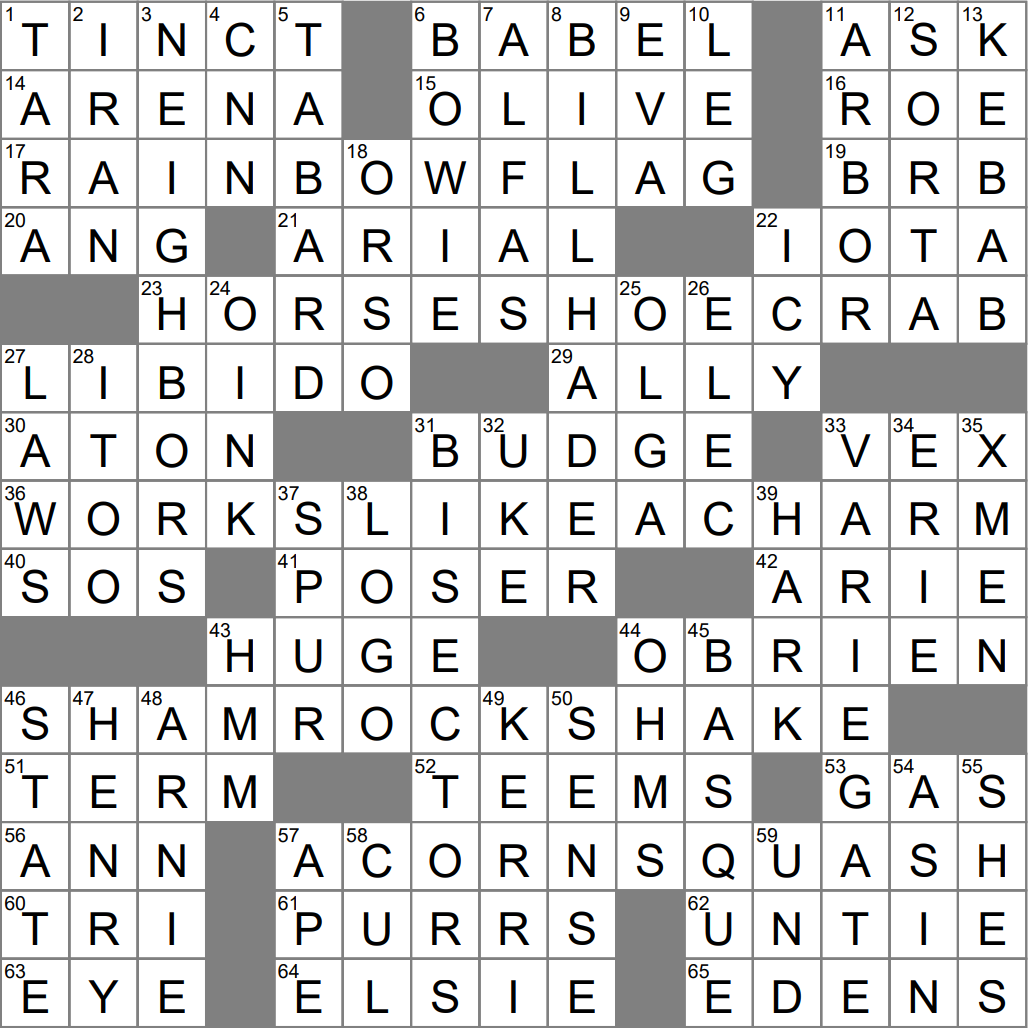 Give In A Little Crossword Clue Archives LAXCrossword
