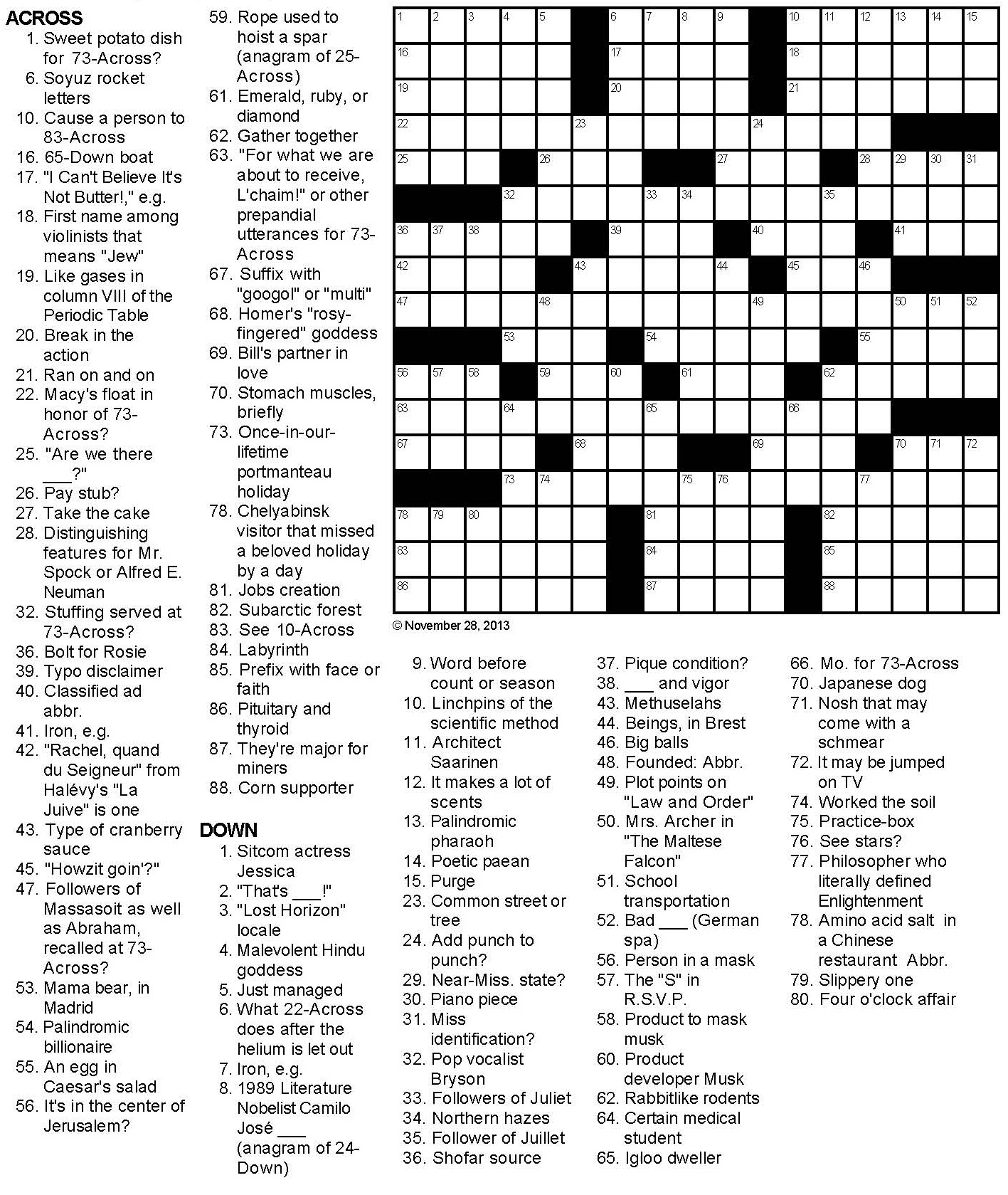 malevolent crossword clue