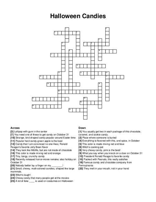 Halloween Crossword Puzzle