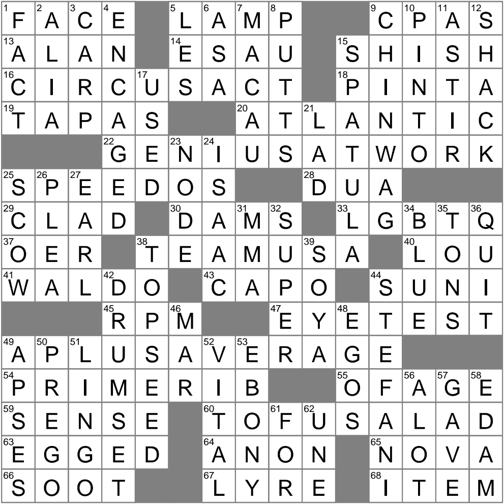 Hard to find Guy Crossword Clue Archives LAXCrossword