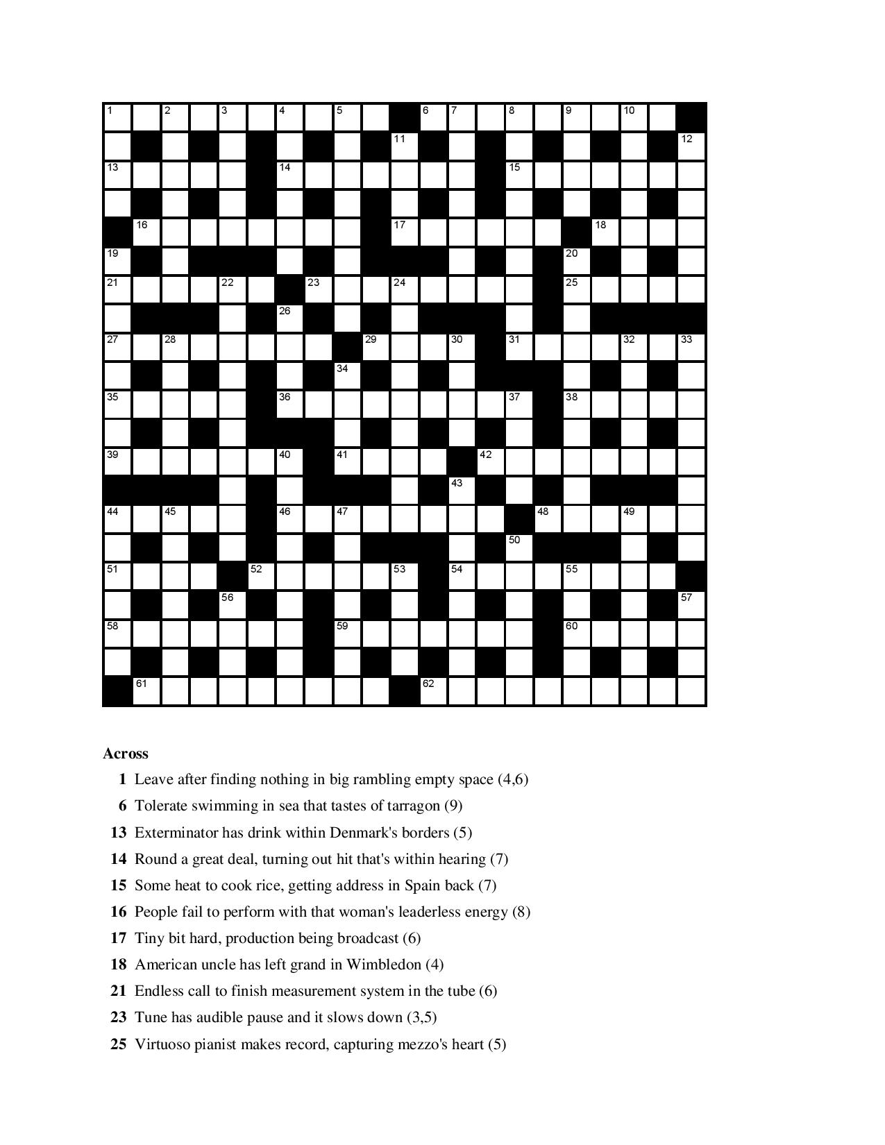 Hardest Crossword Puzzle Printable Mom Printable Hardest Crossword Puzzle Printable Mom Printable