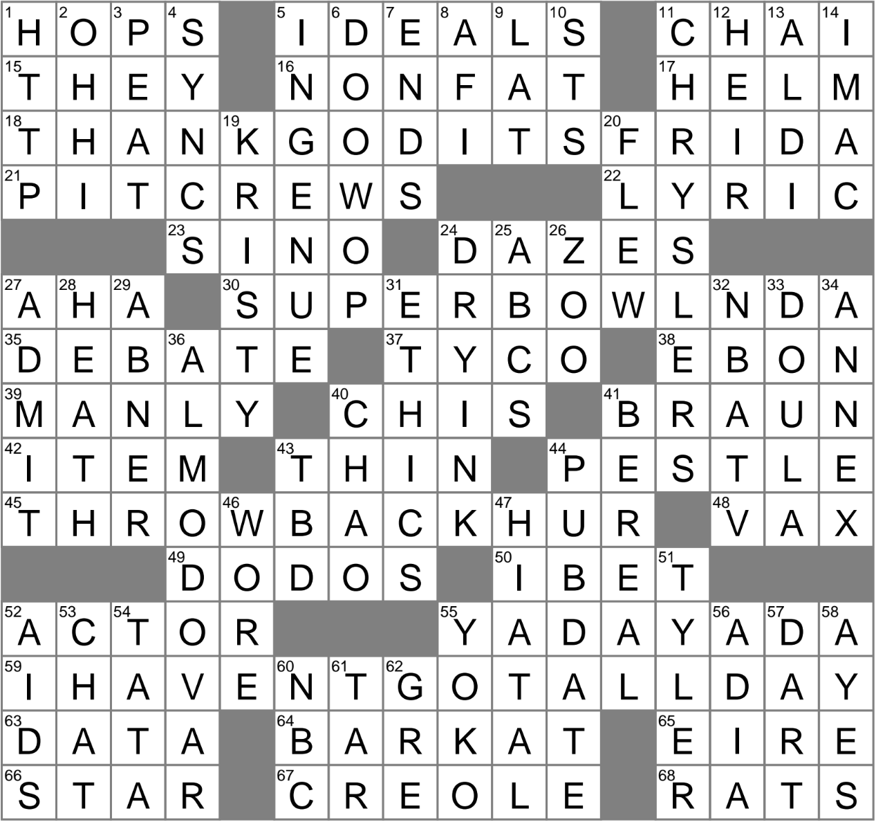 Having A Gap Crossword Clue Archives LAXCrossword