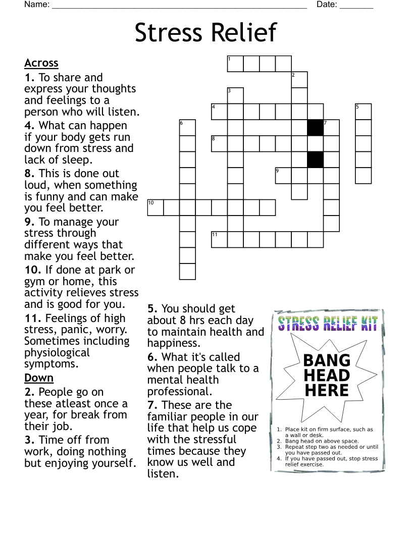Health 8 Crossword WordMint Health 8 Crossword WordMint