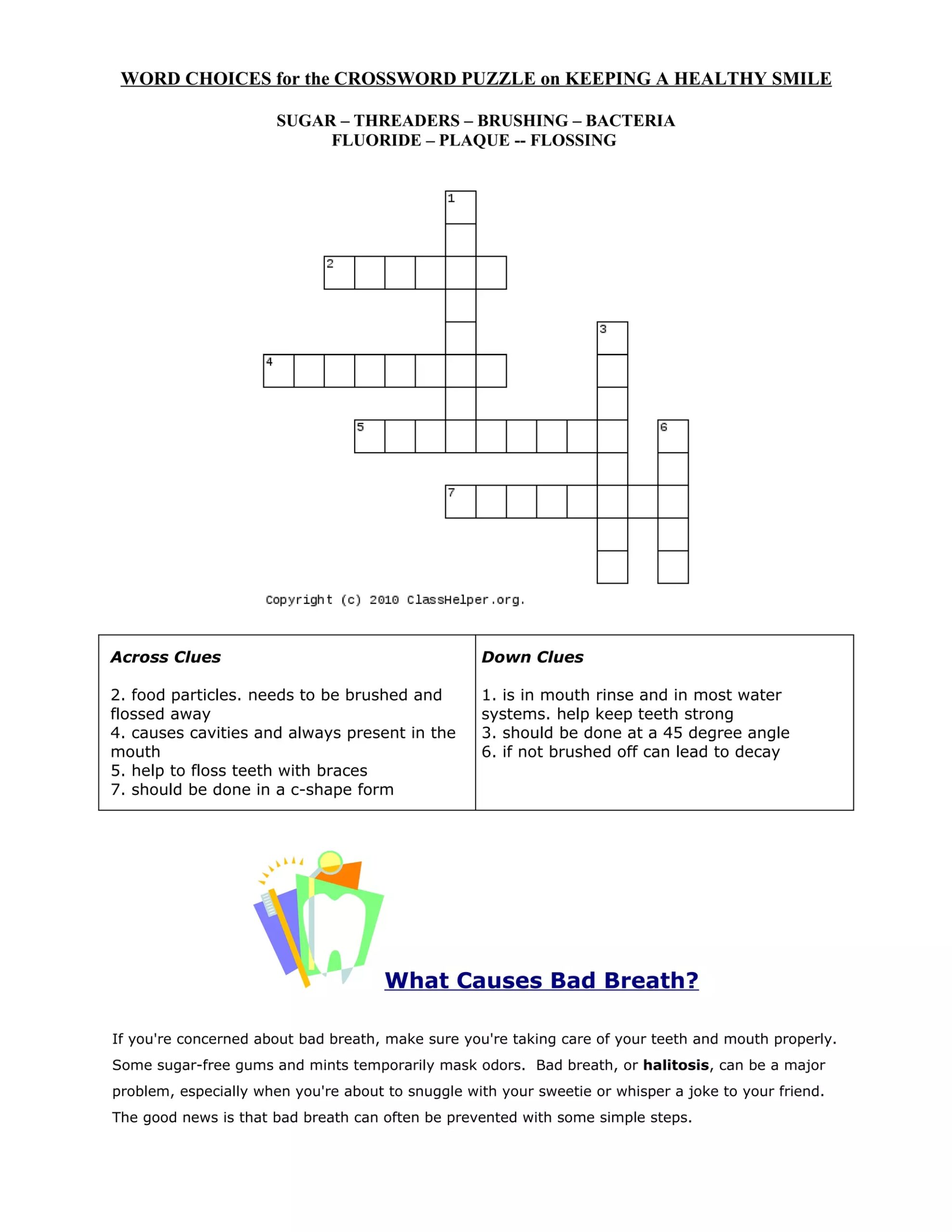 Healthy Crossword Puzzles DOC Healthy Crossword Puzzles DOC