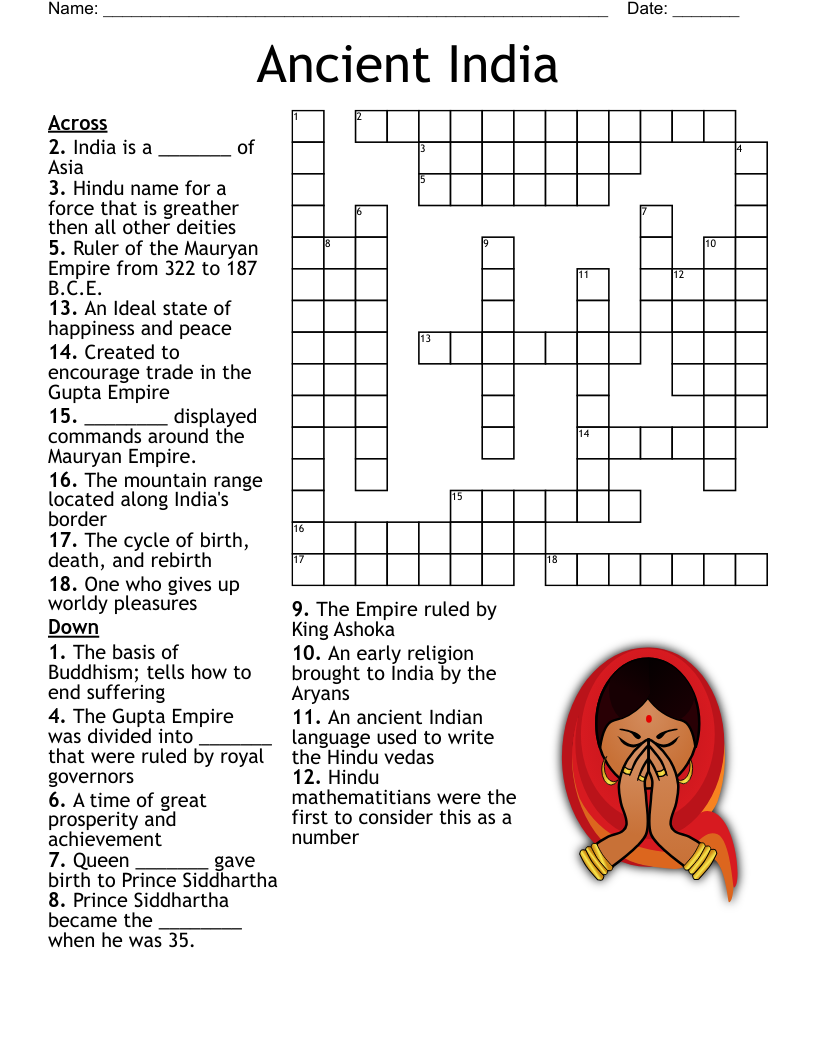 Hindu Crossword Religion CPT WordMint Hindu Crossword Religion CPT WordMint