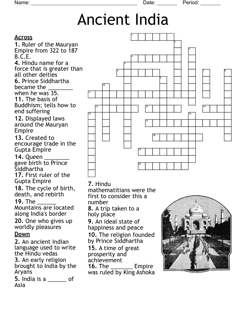 Hinduism Crossword WordMint Hinduism Crossword WordMint