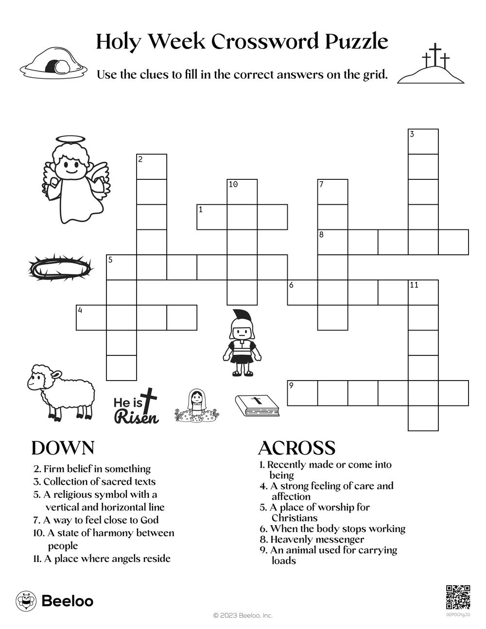 Holy Week Crossword Puzzle Beeloo Printable Crafts And Activities For Kids Holy Week Crossword Puzzle Beeloo Printable Crafts And Activities For Kids