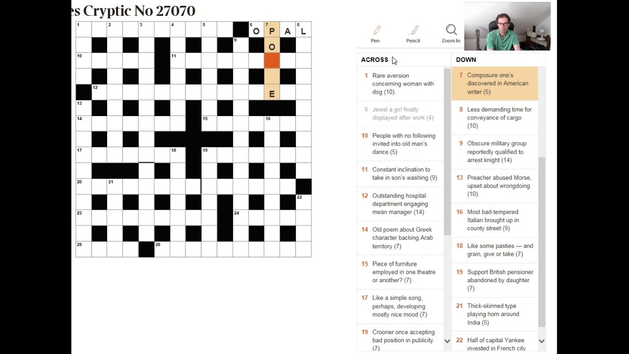 How To Read A Cryptic Crossword Clue Beginner Video YouTube