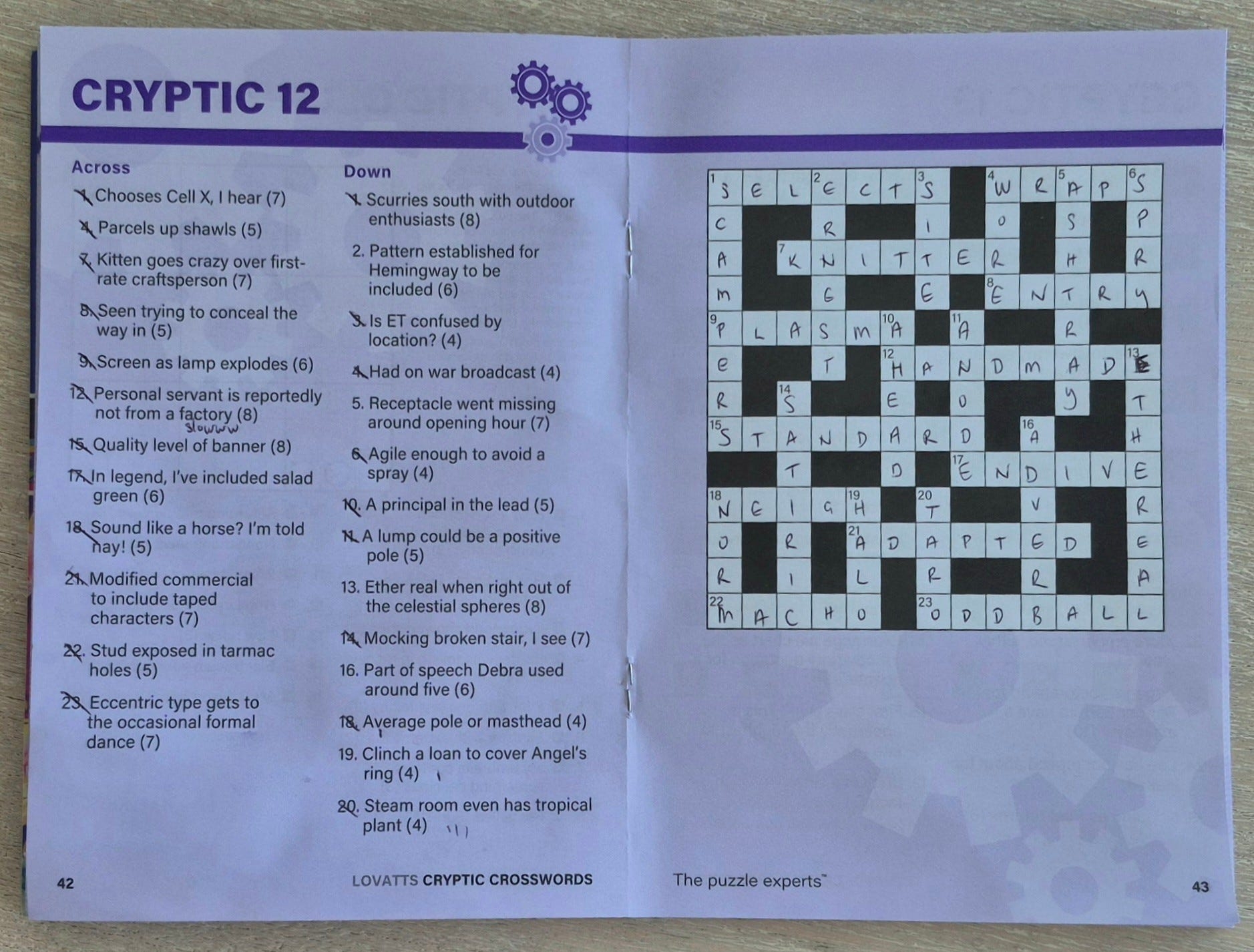 lovatts cryptic crossword lovatts cryptic crossword