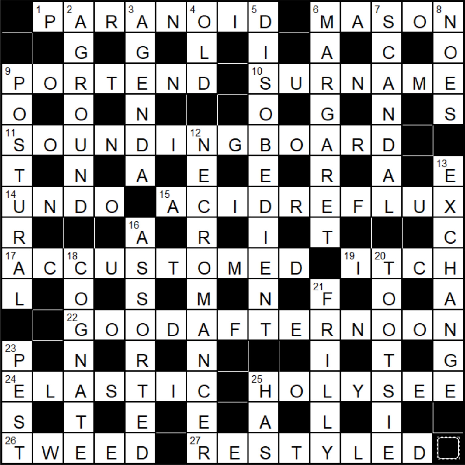 Independent 11460 Filbert Fifteensquared