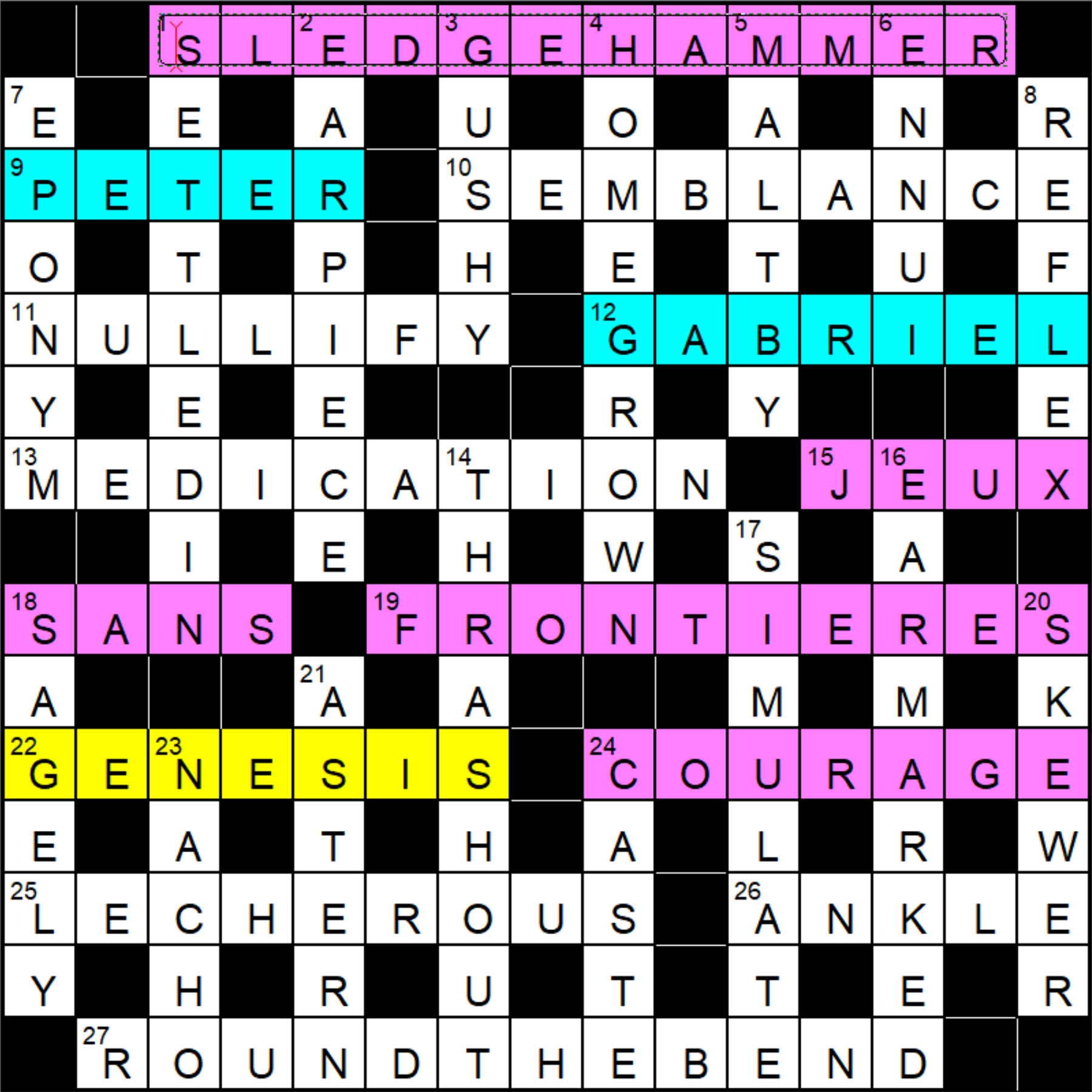 astern crossword clue