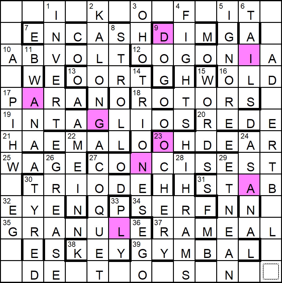 crossword clue for mystery