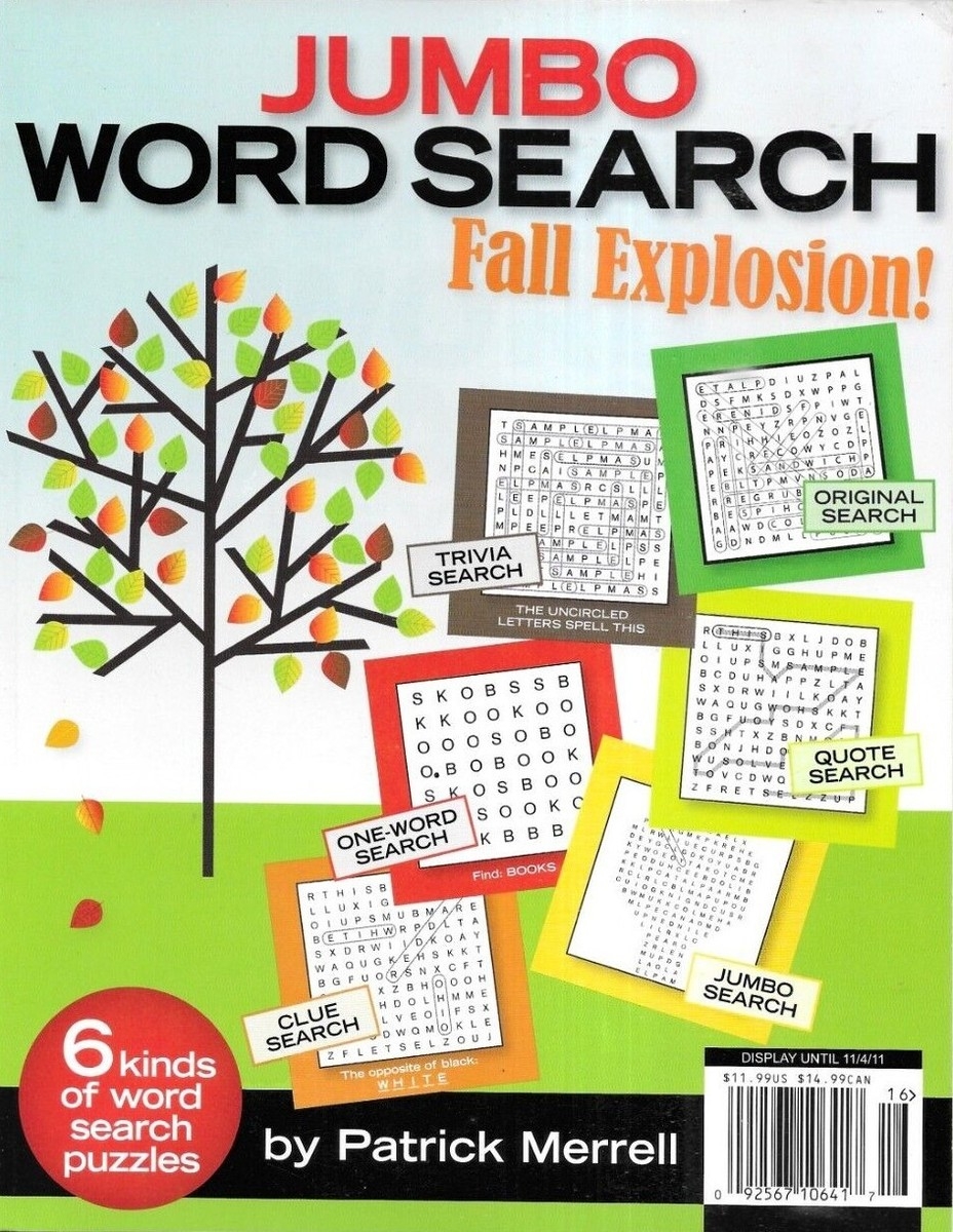 Jumbo Variety Puzzles Magazine Crossword Word Search Grid Maze Sudoku 2011 EBay Jumbo Variety Puzzles Magazine Crossword Word Search Grid Maze Sudoku 2011 EBay