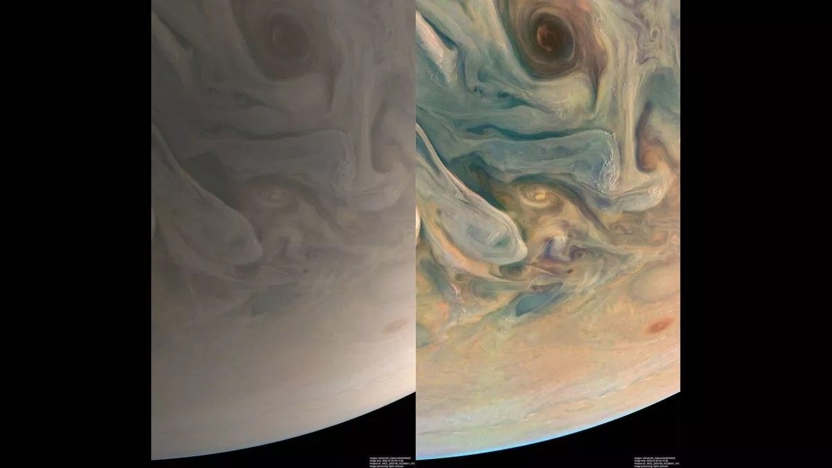 Jupiter s Unearthly Beauty Revealed In Gorgeous True color Image From Juno Flyby Live Science
