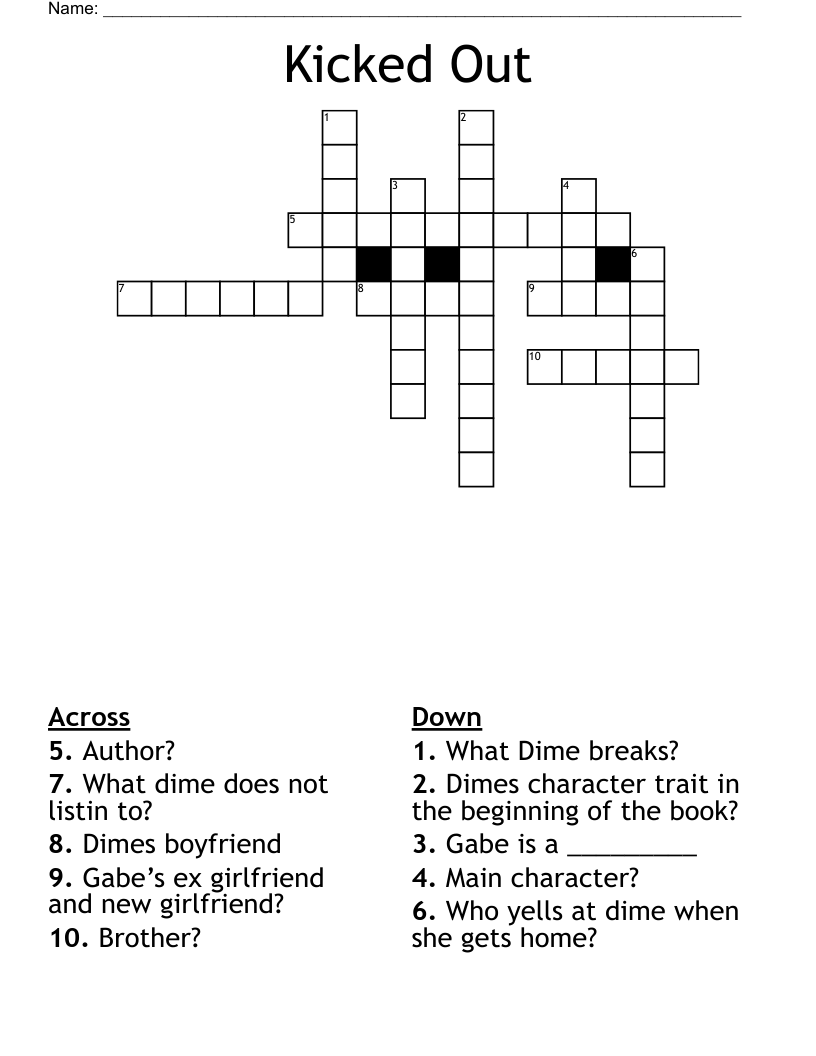 Kick Out Crossword Clue 5 Letters Letters