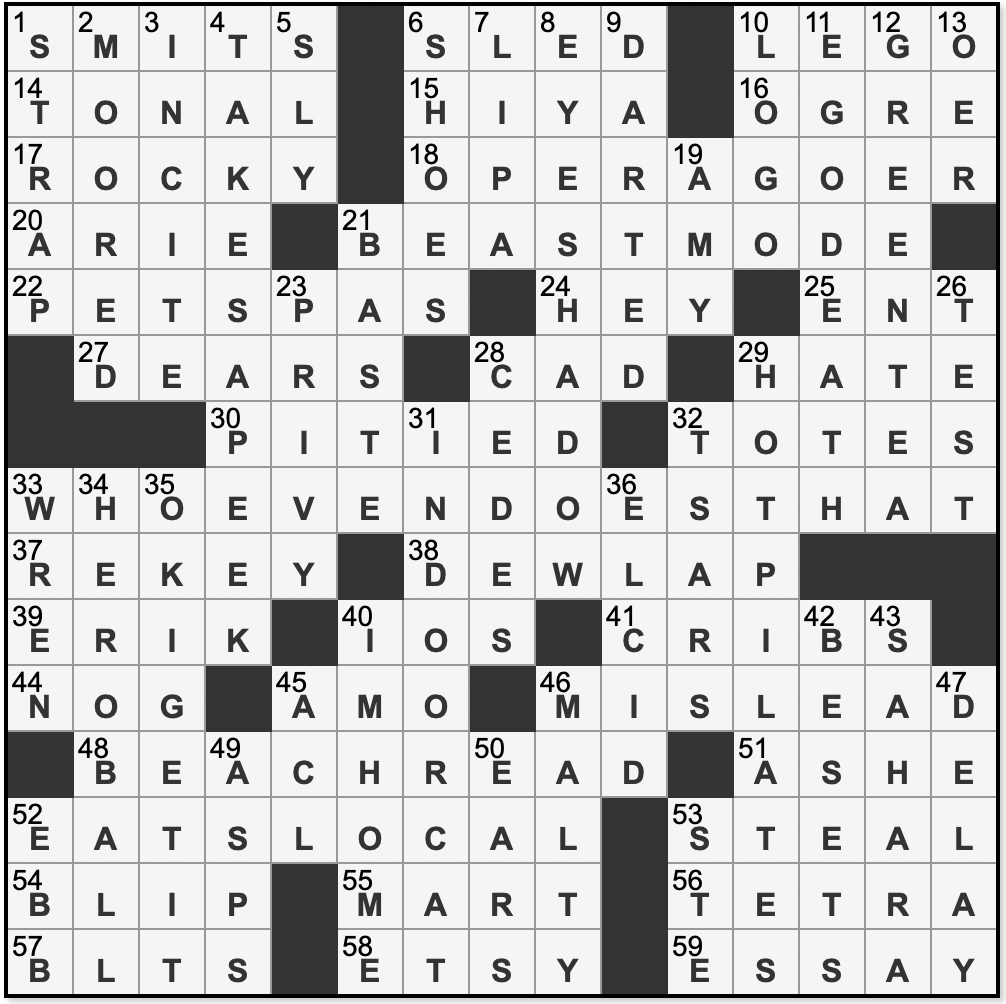L A Times Crossword Corner Saturday August 30 2025 Brian Callahan Matthew Luter
