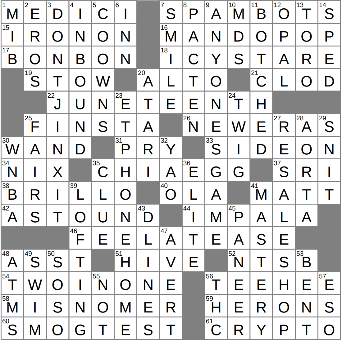 LA Times Crossword 20 Dec 25 Saturday LAXCrossword