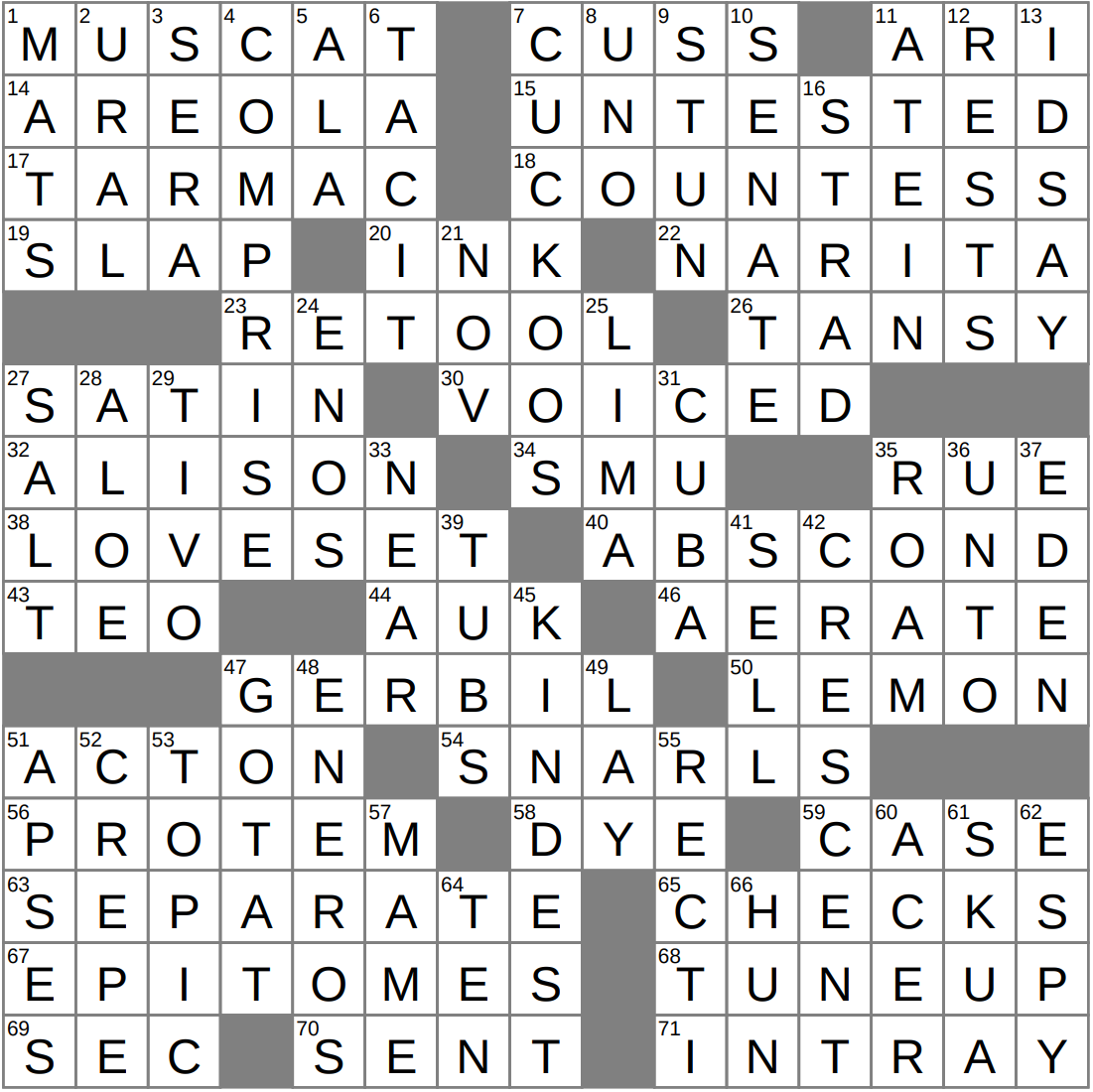 LA Times Crossword 29 Jan 26 Thursday LAXCrossword