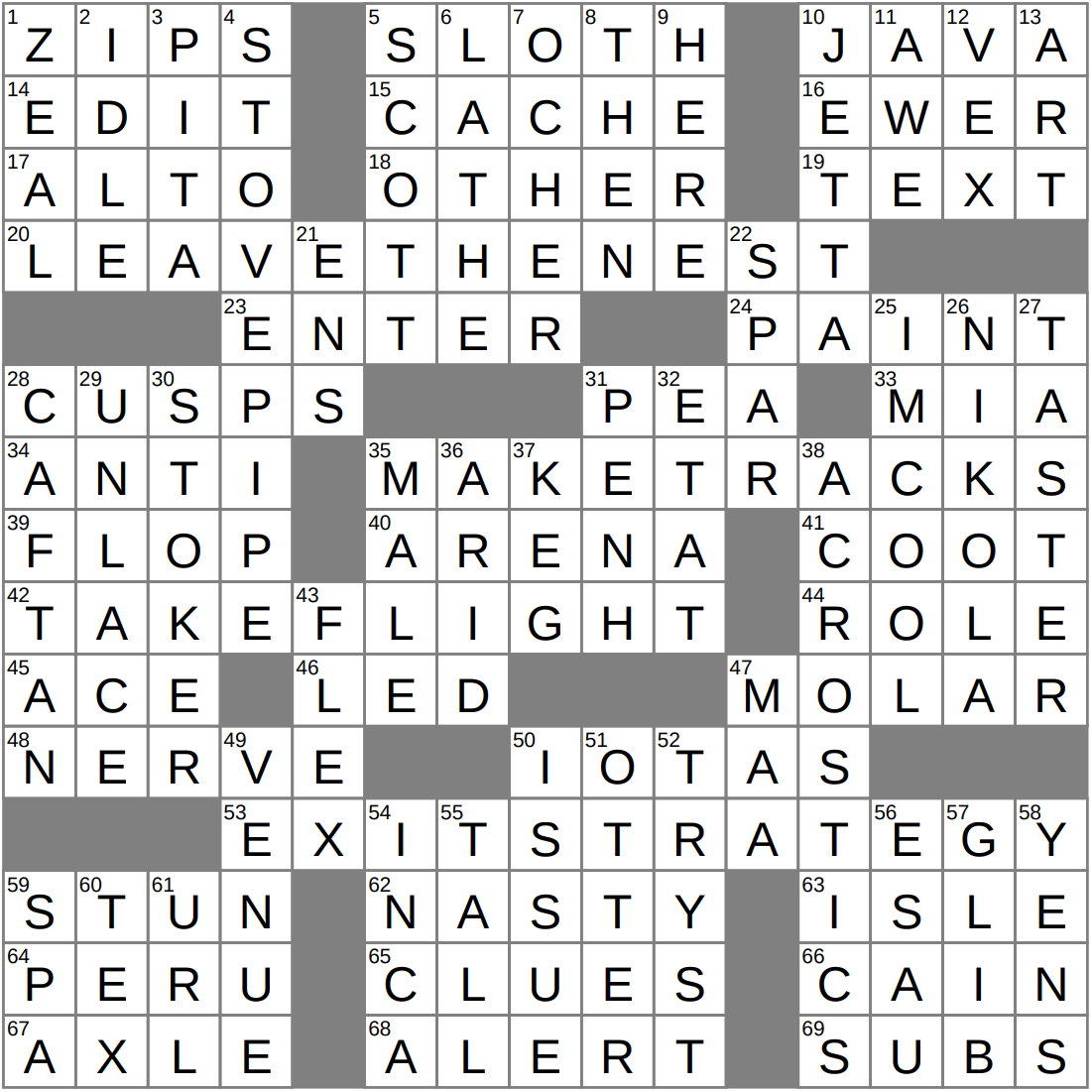 LA Times Crossword 30 Dec 25 Tuesday LAXCrossword