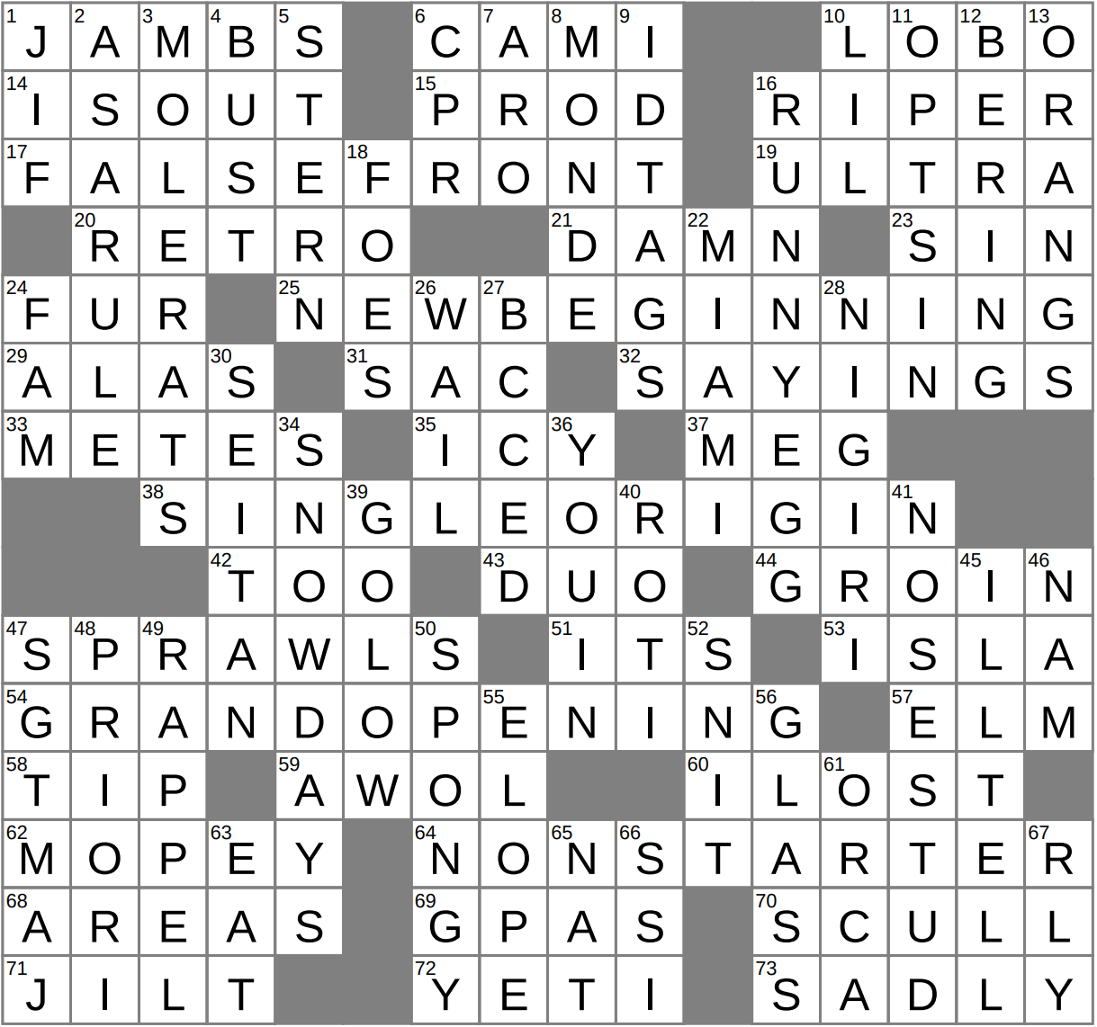 LA Times Crossword 9 Jan 26 Friday LAXCrossword