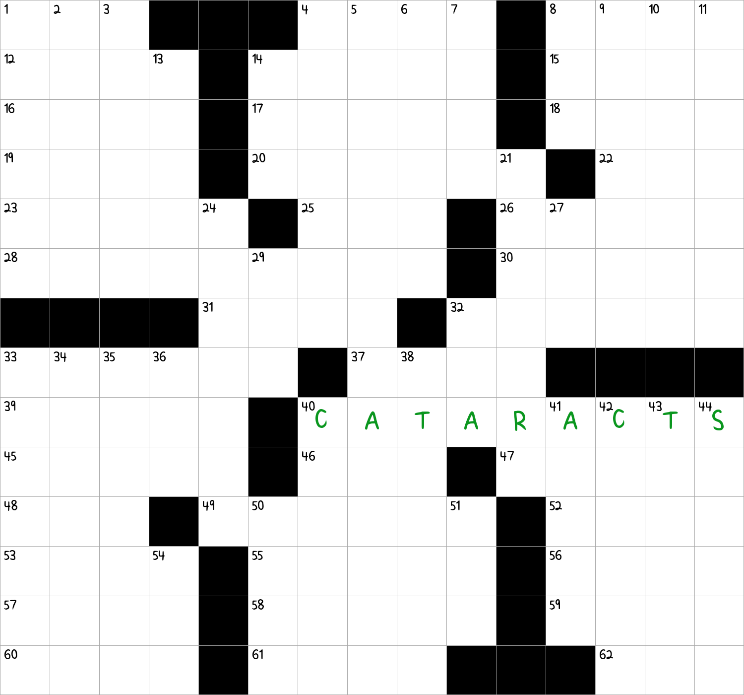 Large Waterfalls NYT Crossword Clue December 25 2024