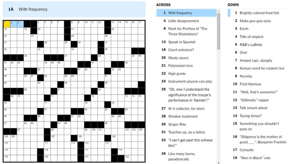 Largest Part Crossword Clue Try Hard Guides