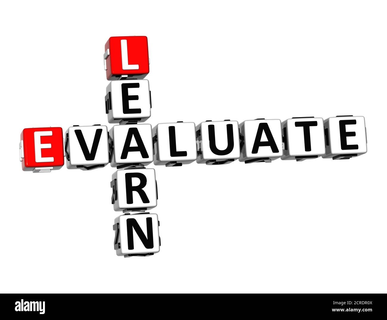 Learn Evaluate White And Red 3D Crossword Puzzle Stock Photo Alamy Learn Evaluate White And Red 3D Crossword Puzzle Stock Photo Alamy