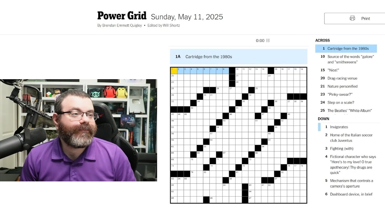 Learning Crossword Week 52 NYT Crossword Sunday May 11th 2025 YouTube