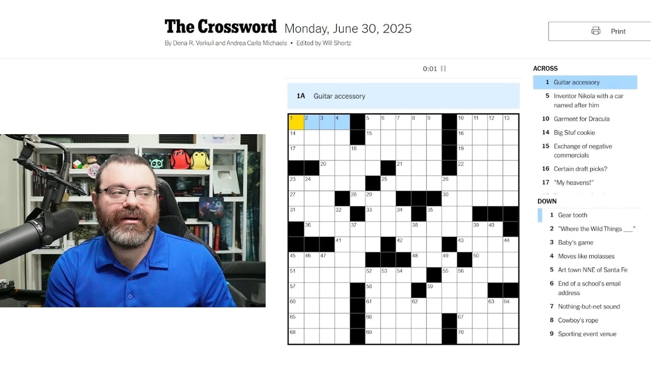 gear tooth crossword clue