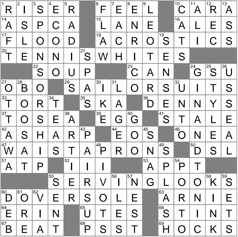 Less Conventional Crossword Clue Archives LAXCrossword