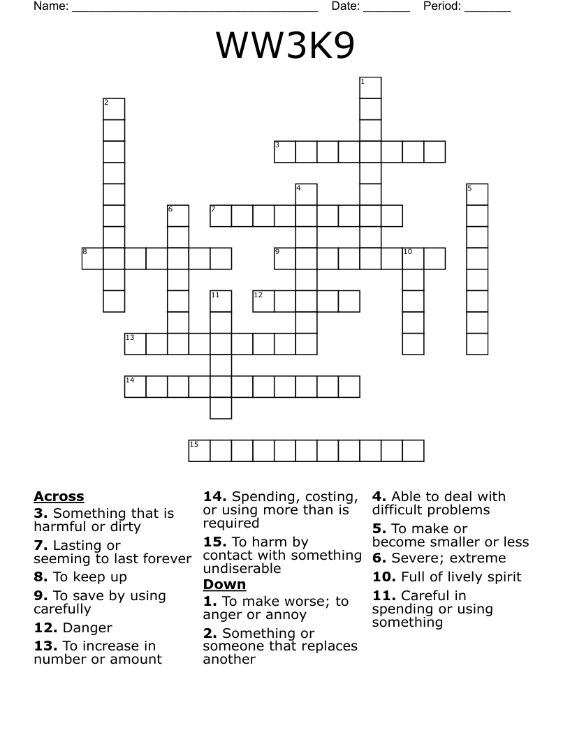 Level 6 Lesson 9 Crossword WordMint Level 6 Lesson 9 Crossword WordMint