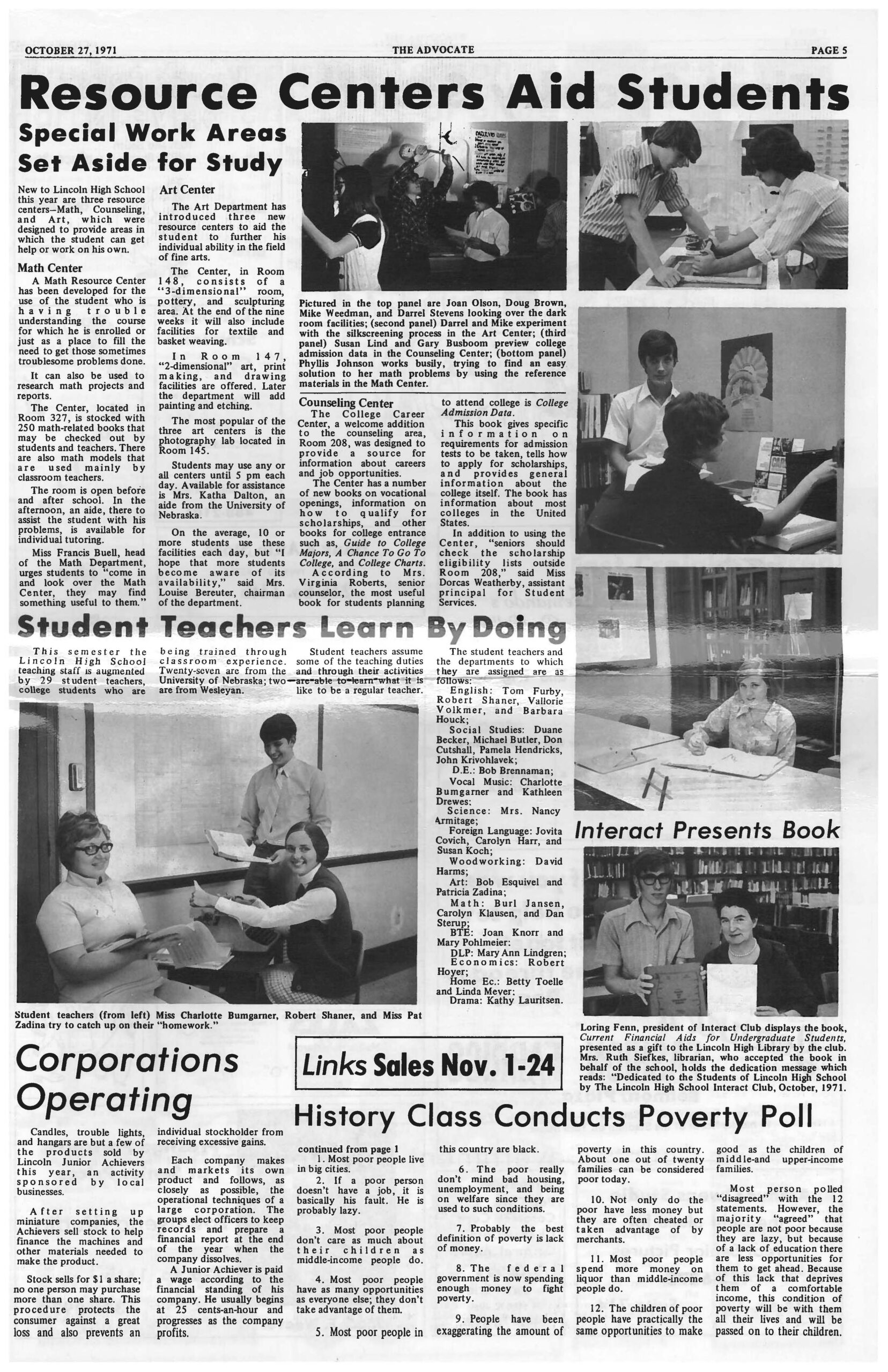 LHS Advocate 1971 1972 By Lincoln Public Schools Library Media Department Issuu