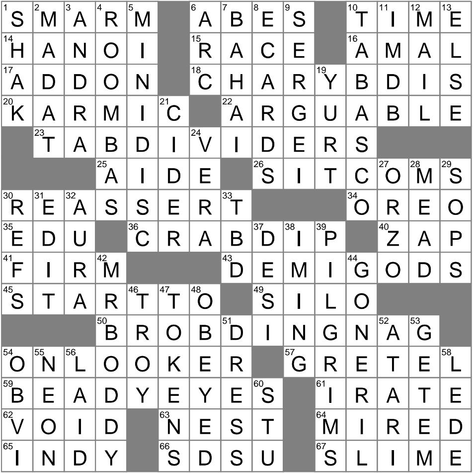 Like Good Things Happening To Good People Crossword Clue Archives LAXCrossword