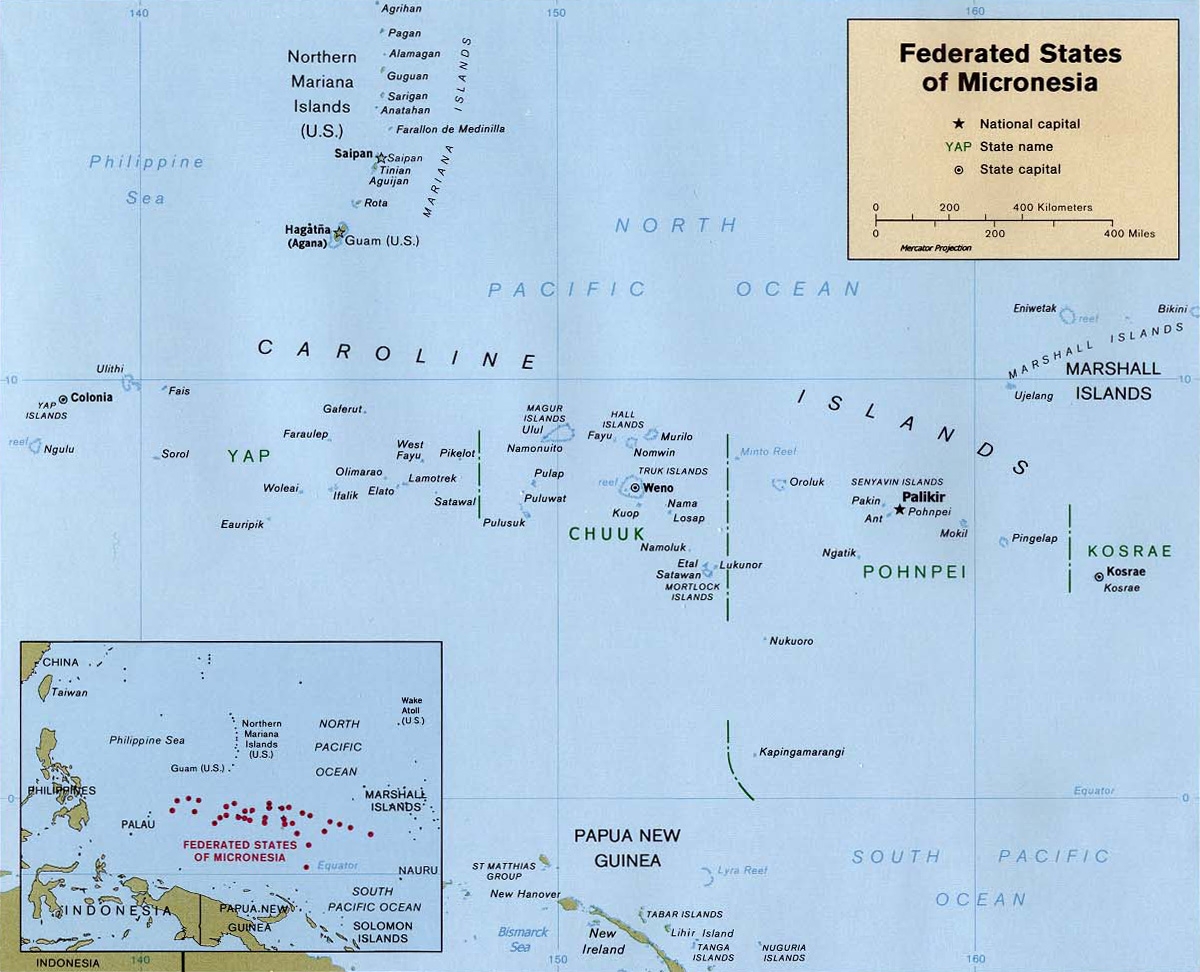 List Of Islands Of The Federated States Of Micronesia Wikipedia