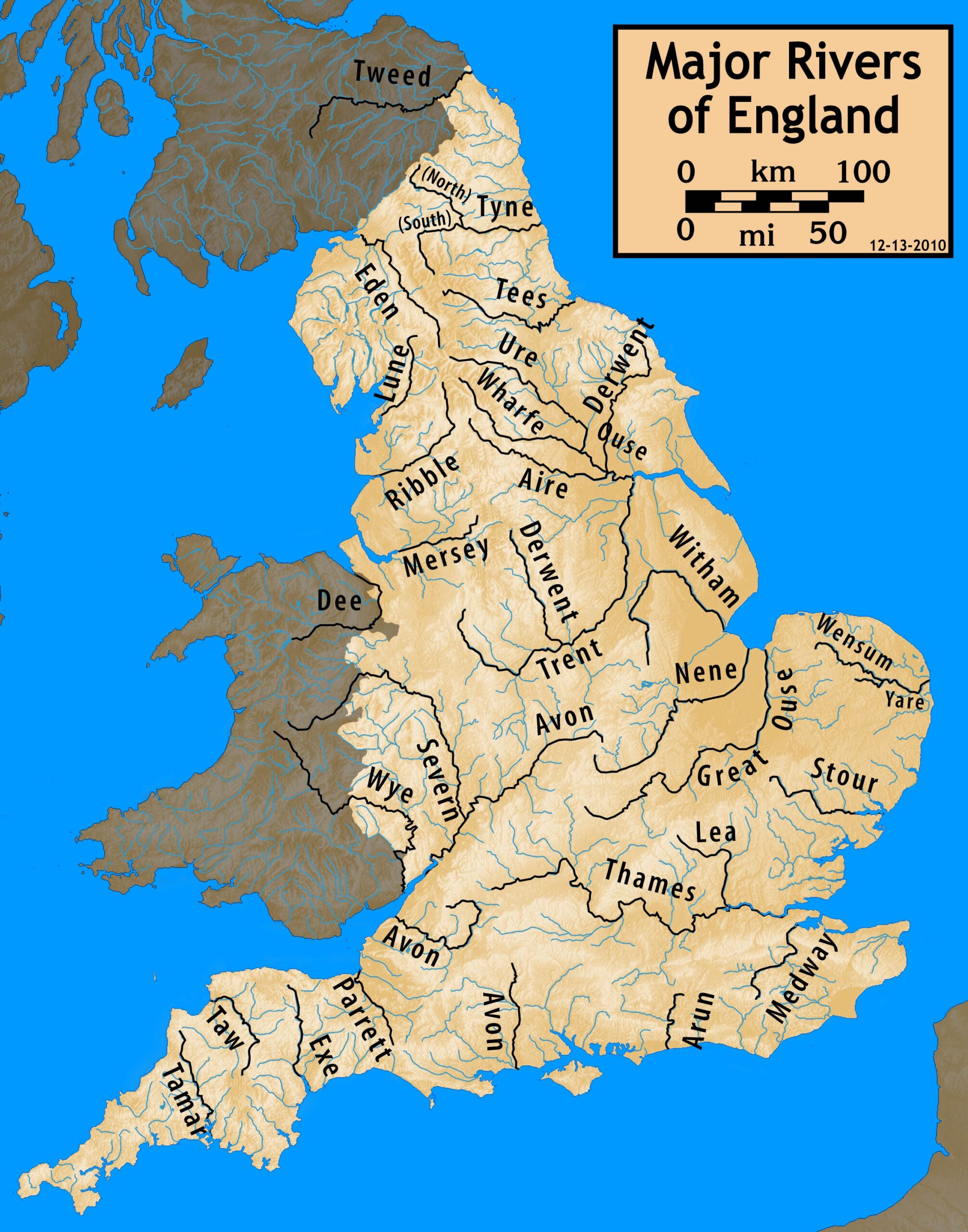 List Of Rivers Of England Wikipedia