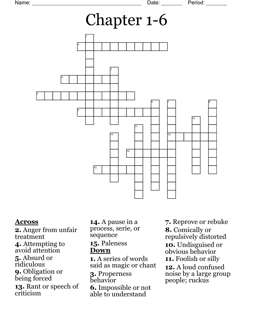 Lord Of The Flies Crossword WordMint