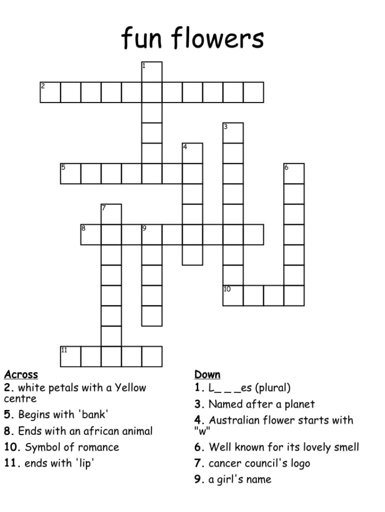 build your own crossword puzzle