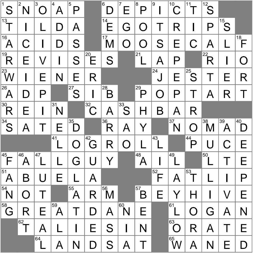 Many A Maine Newborn Crossword Clue Archives LAXCrossword