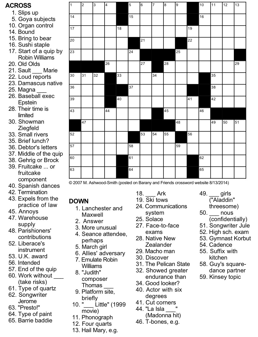 March Madness Crossword Puzzle
